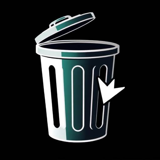 Icona di un cestino, simbolo del diritto alla cancellazione dei dati.