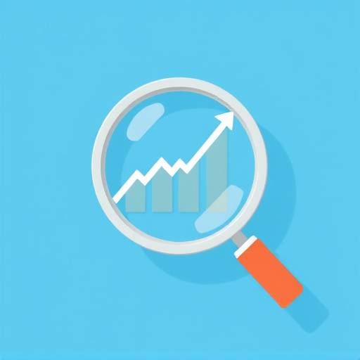 Icona di una lente d'ingrandimento che analizza un grafico, simbolo del miglioramento del sito web.