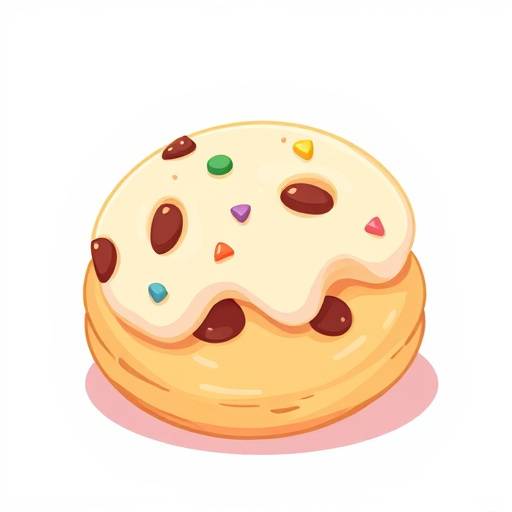 Illustrazione di un cookie, un piccolo biscotto digitale.