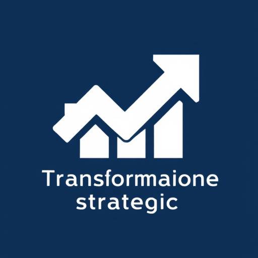 Logo di Trasformazione Strategica con la scritta 'TS' sovrapposta a una freccia ascendente